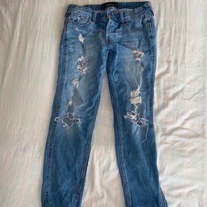 Hollister ripped boyfriend jeans
